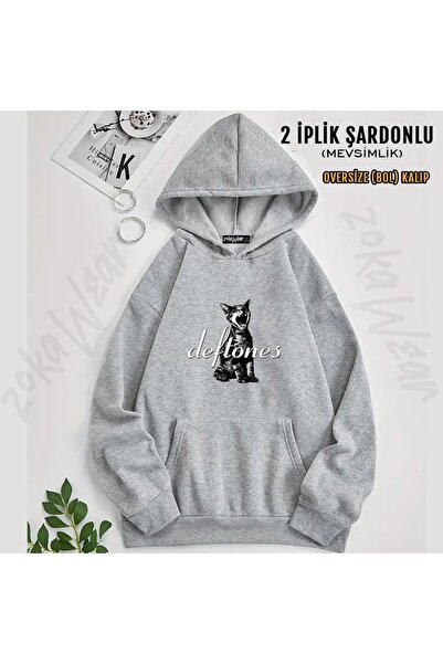 ZOKAWEAR Deftones v11 cu imprimeu cu glugă Swea tricou (2 fire)