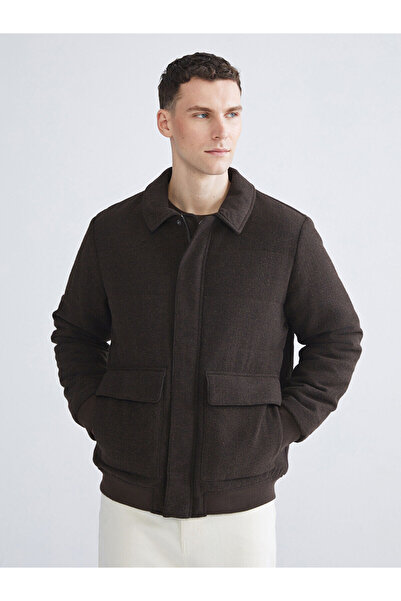 LC Waikiki معطف رجالي بياقة قميص قياسية