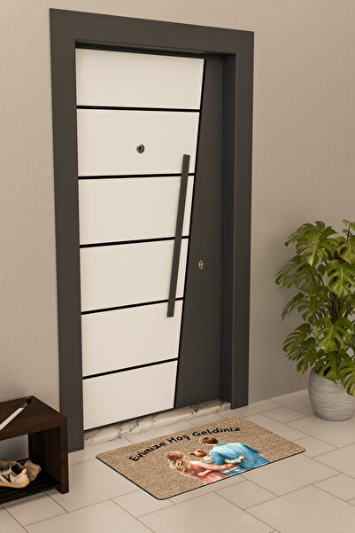 Dormot High-Quality Digital Printing, Welcome to Our Family and Home Themed Doormat