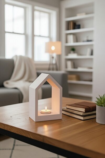 Binbirdemet HomeGlow Tealight Mumluk – Dekoratif Ev Modeli Mumluk | 6 Renk Se...