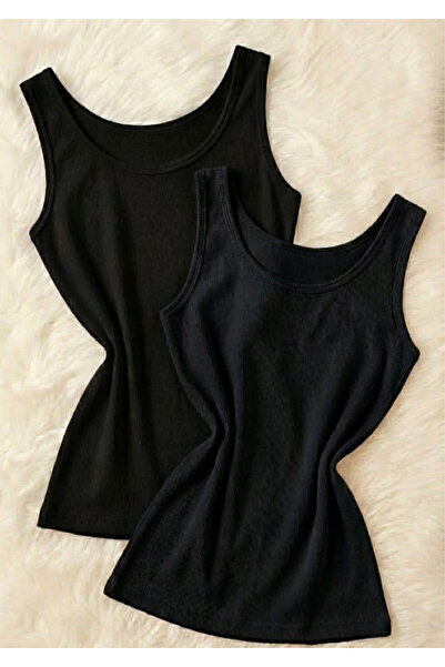 Loule Women's 2-Piece Textured Modal Cotton Undershirt - Shaping / Sculpting & Stretchy Fabric