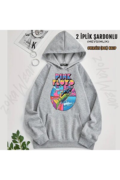 ZOKAWEAR Pink Floyd V16 Printed Hooded Sweatshirt (2 Thread)