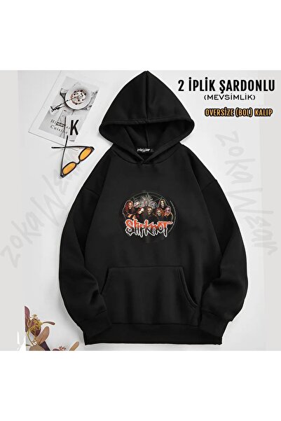 ZOKAWEAR Slipknot v30 cu imprimeu cu glugă Swea tricou (2 fire)