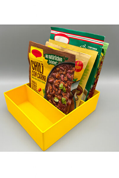 3DAKSESUAR 3-Compartment Organizer for Kitchen Soup Etc.