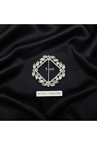 Estilo Lingerie Crystal Stone Silver Color Evening Dress Belt Buckle, Design Belt Buckle, Evening Dress Accessory