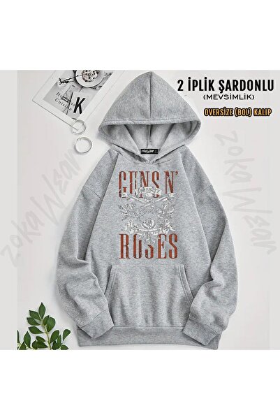 ZOKAWEAR Guns N Roses v57 Світшот з капюшоном з принтом (2 нитки)
