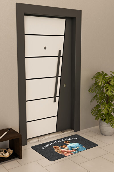 Dormot High-Quality Digital Printing, Welcome to Our Family and Home Themed Doormat