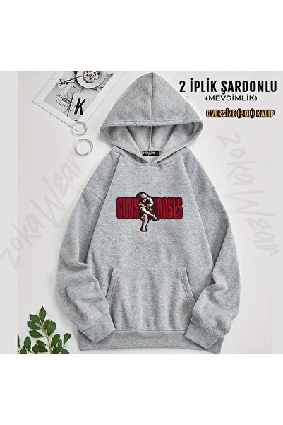 ZOKAWEAR Guns N Roses v44 cu imprimeu cu glugă Swea tricou (2 fire)