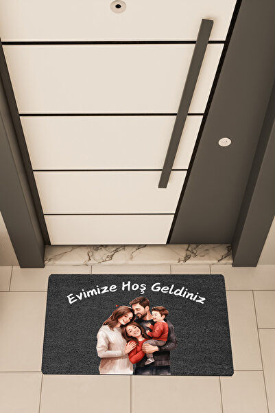 Dormot High-Quality Digital Printing, Welcome to Our Family and Home Themed Doormat