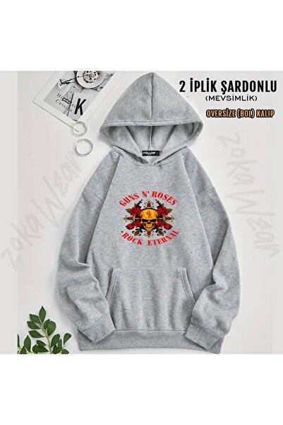 ZOKAWEAR Guns N Roses V40 Printed Hooded Sweatshirt (2 Thread)