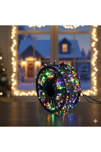 OBSIDION LED String Lights 100m, 500 Diamond-type LEDs, IP44, 8 Lighting Modes, Multicolor