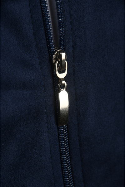 DeepSEA Ανδρικό μπουφάν με φερμουάρ σε μπλε ναυτικό χρώμα – ελαφρύ Slim Premium Coat 2504334