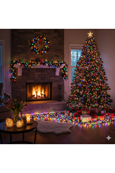 OBSIDION LED string light 50 m, 250 large diamond LEDs, IP44, 8 light modes