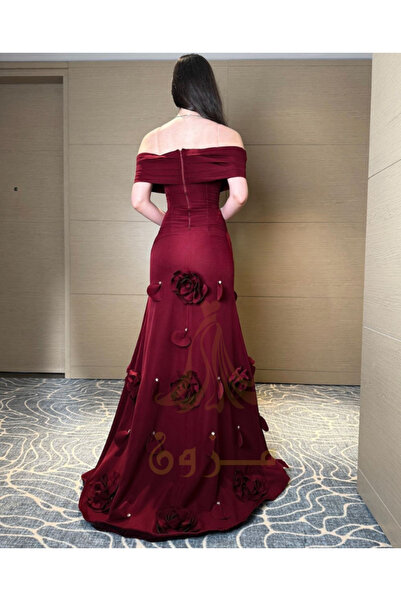 MEZON FASHION Barbie evening dress decorated with 3D roses