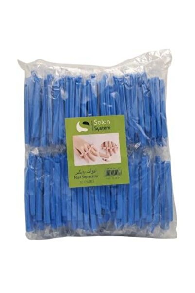 Salon System Toe Separation Sponge for Foot Care - 50 Pieces | Blue