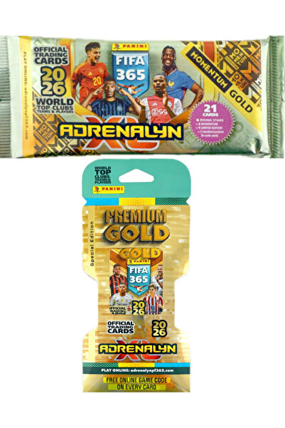Next Plus مجموعة بانيني فيفا 365 2026 أدينالين إكس إل 1 مومنتيوم + 1 بريميوم ...