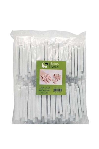 Salon System Toe Separation Sponges for Foot Care - 50 Pieces, White