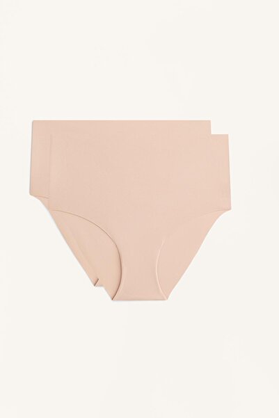 Oysho 2 adet görünmez orta belli klasik poliamid karışımlı külot