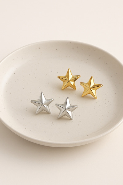 GUCSO Gold ve Gümüş Renk Yıldız Model Set, Pantolon Beli Daraltma Aparatı, Yı...