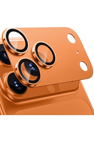 EDELFU iPhone 17 Pro - Full Coverage Camera Metal Lens Protector Cover Adhesive Durable