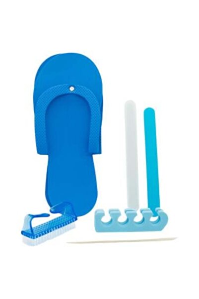 Salon System مجموعة باديكير للعناية بالقدمين، 8×1 | أزرق