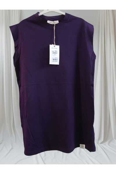 Soul Жіночий MOR Колір Бавовняний М'який Велосипедний Воротник Без Рукавів Розріз Деталі Пеньонка 307250