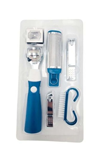 Salon System مجموعة أدوات العناية بالقدمين - ألوان متنوعة