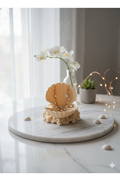Arlesia 3D Baskı Midye Kabuğu Takı Tabağı Süslü Tabanlı | Eşsiz Biblo Tepsisi...