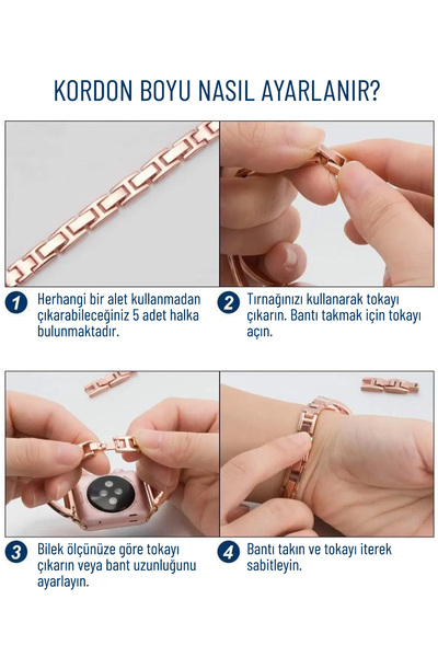 Nezih Case Stylish Jewelry Bracelet Compatible with Apple Watch Series 2/3/4/5/6/7/8/9/Se 38mm 40mm 41mm and Series 10/11 42mm