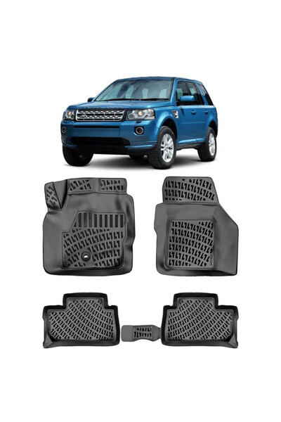 Umbrella Set 4 covorase auto din cauciuc 3D compatibile cu Land Rover Freelan...