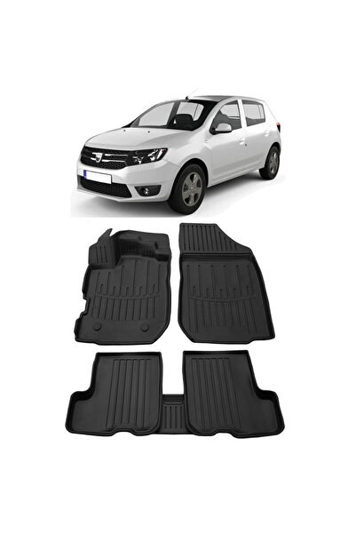 Umbrella compatibil cu Dacia Sandero II (2012-2020) Set covorase auto cauciuc...