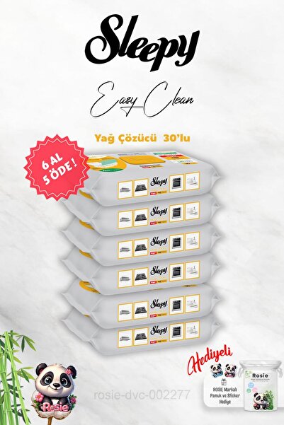Sleepy 6 AL 5 ÖDE Yağ Çözücü Sleepy 30'lu ve Rosie Hediye