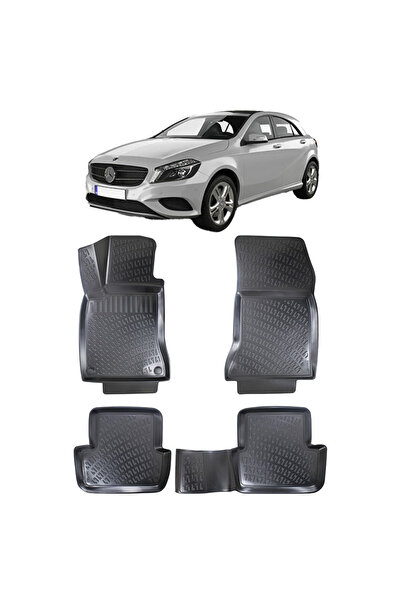 Umbrella Mercedes A Class W176 2013-2018 Set 4 covorase auto din cauciuc tip ...
