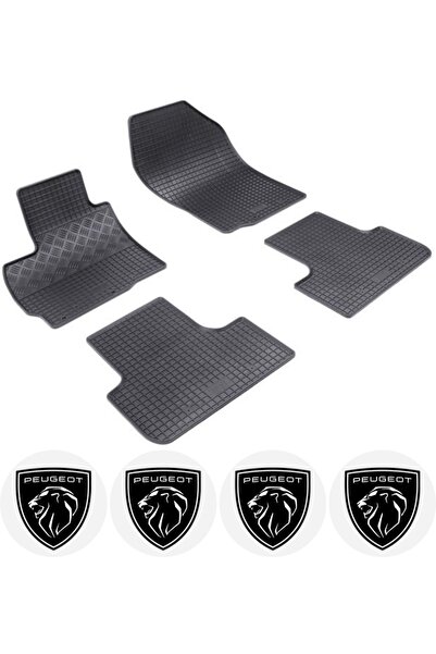 Rigum Set covorase Peugeot 4008 SUV 05.2012 - 03.2017 si 4 stickere rotunde P...