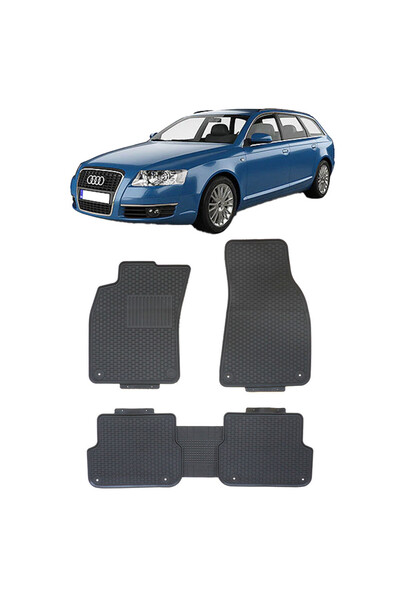 Umbrella compatibil cu Audi A6 (C6) (2004-2011) Set 5 covorase auto cauciuc E...