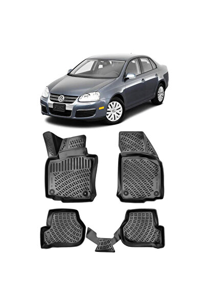 Umbrella Compatibil cu Volkswagen Jetta V 2005-2011 Set 4 covorase auto din c...