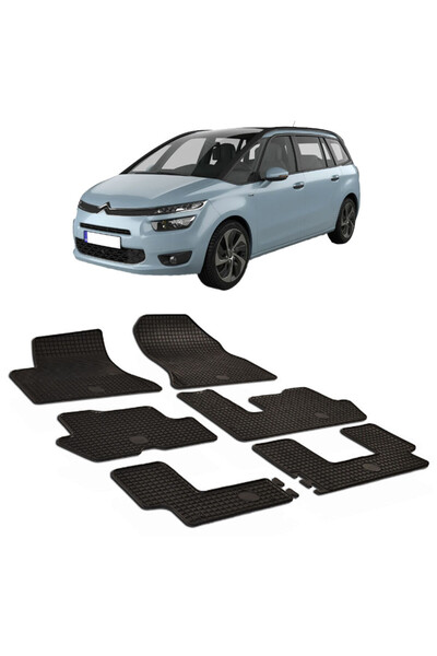 Umbrella Citroen C4 Picasso (2007 - 2013) Set 6 covorase auto cauciuc compati...