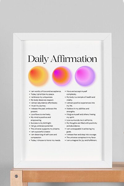 Saturn Καθημερινή Αποτύπωση Πειθαρχίας Πίνακας με Πλαίσιο Αύρας Χρώματα Ενέργ...