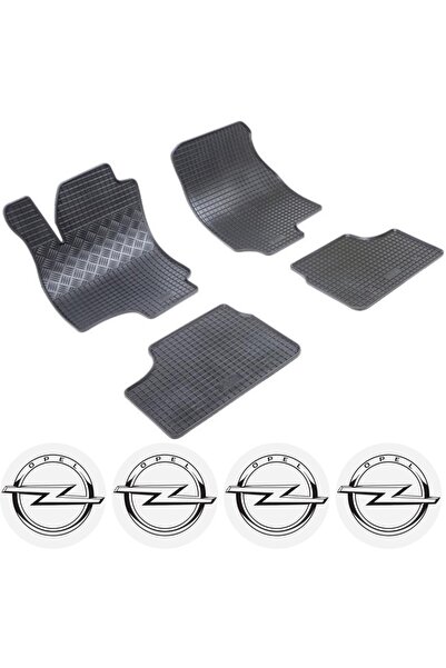 Rigum Set covorase Opel Astra G Sedan 1998 - 2009 si 4 stickere rotunde Opel
