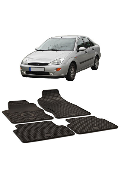 Umbrella Compatible with Ford Focus (2001-2006) Set of 4 Urban Line rubber car mats