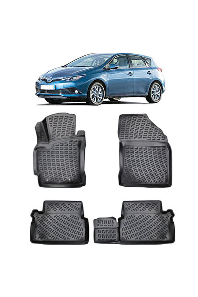 Umbrella Toyota Auris II 2012-2018 Set 4 covorase auto din cauciuc tip tavita...