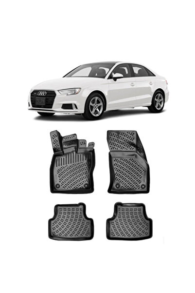 Umbrella Audi A3 Sedan III 2013-2020 Set 4 covorase auto din cauciuc tip tavi...