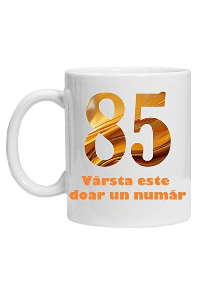 CRD PRINT Personalized mug with print 'age is just a number - variant 2 - 85'