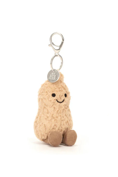Jellycat Jelly Cat Amuseable Peanut Bag Charm Keyring With dust bag