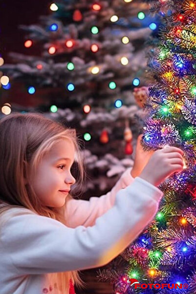 Generic Christmas Installation, 100 m, 1000 LEDs, Linear, Multicolor, Flash, Light Garland