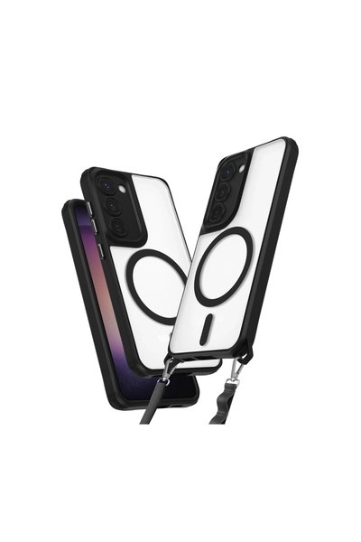 eco port حافظة سيليكون متوافقة مع هاتف سامسونج جالاكسي S23 - أسود