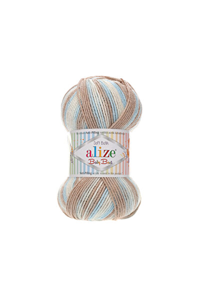Alize Baby Best Batik, Knitting Yarn 5-Pack 10% Bamboo - 90% Acrylic (Anti-Pilling Acrylic), Şevval Tuhafiye
