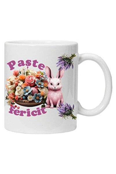 CRD PRINT Personalized ceramic mug with "Happy Easter! model 3" print, 330 ml
