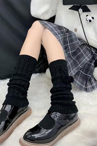 ARS Butik Kawaii Pompom Knitted Leggings