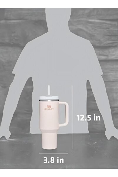 Stanley Quencher H2.0 FlowState Stainless Steel Vacuum Insulated Tumbler 1.18L Rose Quartz